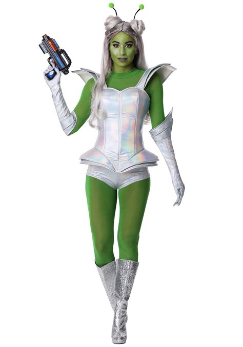 Galactic Alien Babe Costume for Women