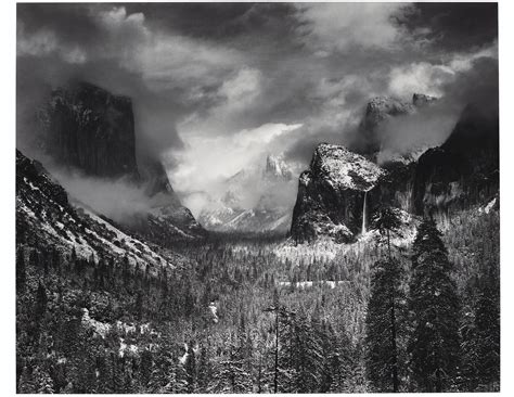 ANSEL ADAMS (1902–1984) , Clearing Winter Storm, Yosemite Valley, California, 1938 | Christie's