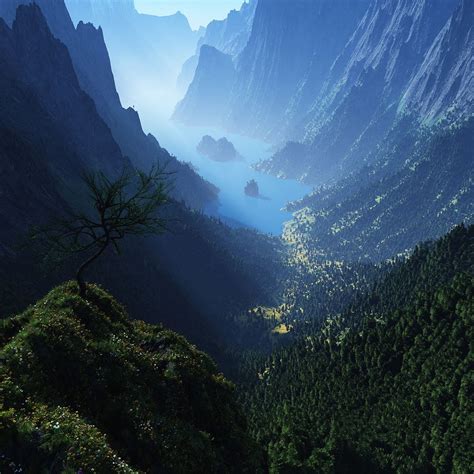 Green Mountains iPad Wallpapers Free Download