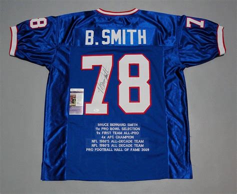 Bruce Smith Signed Jersey - Autographed, Authentic NFL Jerseys