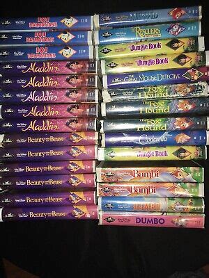 walt disney classics black diamond vhs lot of 28 super rare | eBay