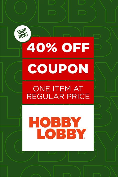 Hobby Lobby® Coupon in 2021 | Hobby lobby coupon, Hobby lobby discount ...