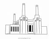 Factory 6 Coloring Page For Kids  Free Factories Printable sketch template