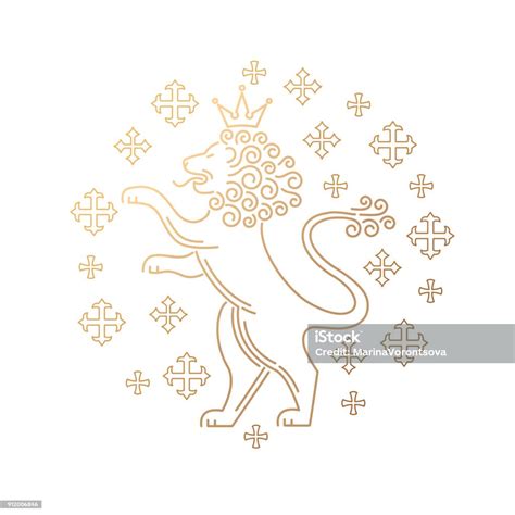 The Symbolic Image Of The Lion Stock Illustration - Download Image Now ...