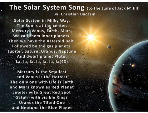 How to Remember the Planets in Order Song