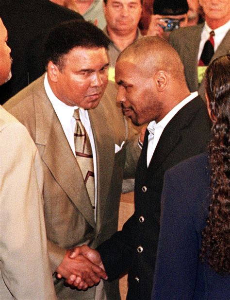 Mike Tyson and Muhammad Ali showed their mutual respect on 1980s talk show and were asked who ...