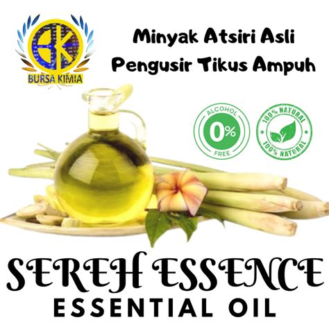 Jual Minyak sereh 30ml Essential Oil Minyak Atsiri Asli Murni Tanpa ...