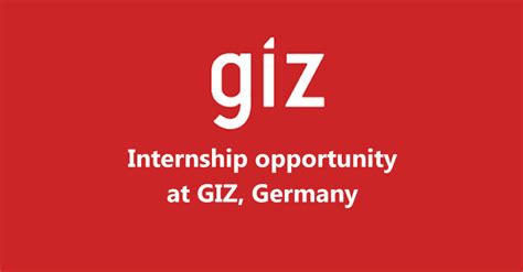 Internship opportunity at GIZ GmbH, Germany - Youth Opportunities