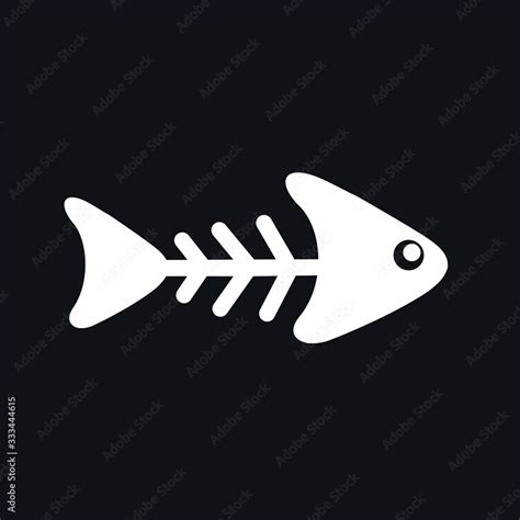 skeleton fish, vector, art, illustration Stock Vector | Adobe Stock