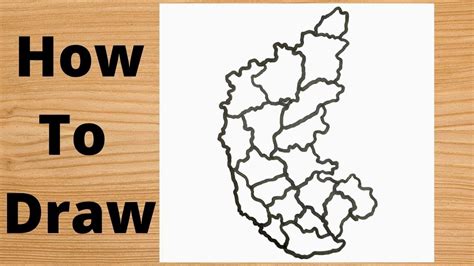 Hidden trick to draw the map of Karnataka with Districts - YouTube