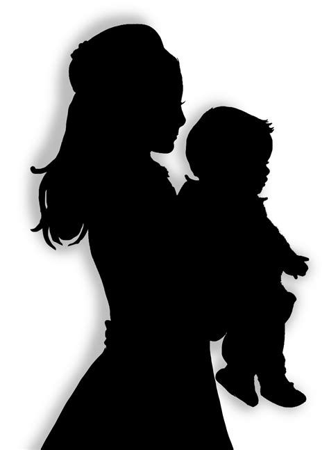 Mother Baby Silhouette - ClipArt Best