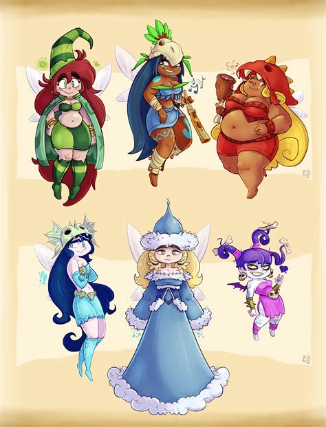 ArtStation - Rayman Origins : Nymphs Redesign