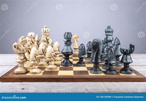 Different Positions of the Chess Pieces in a Game Stock Image - Image ...