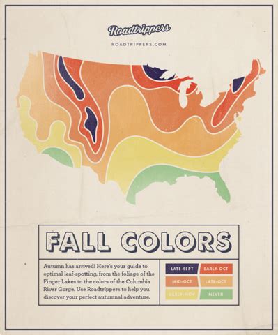 Map shows where and when to see fall colors