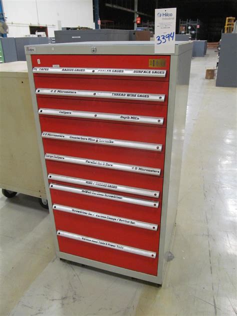 Lista 9-Drawer Storage Cabinet, Size 28" W x 28" D x 55" H (Loc. E-10)