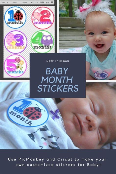 Make Your Own Baby Milestone and Month Stickers with PicMonkey! - The ...