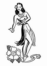 Coloring Page hula Dancer  Free Printables Img 27886 sketch template