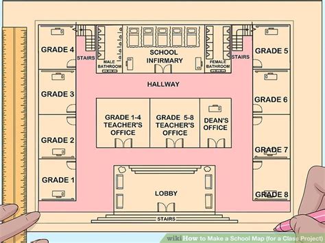 How to Make a School Map (for a Class Project): 14 Steps