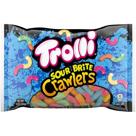 Trolli Sour Brite Crawlers Gummy Candy, 14 Oz - Walmart.com - Walmart.com