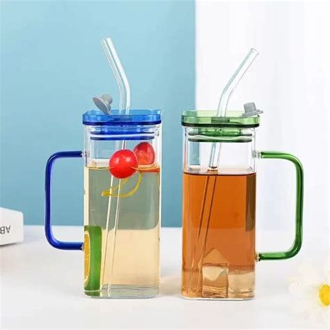 250 mL Glass Mason Jars type glass with Glass Straws set of 2 at Rs 250/piece in Mumbai