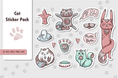 Cat Sticker Pack (1873396)