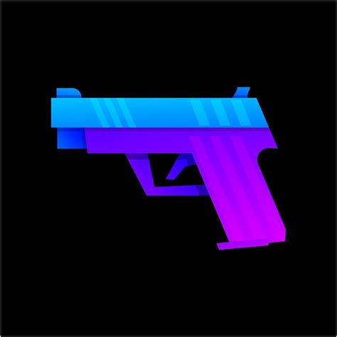 gun logo design vector 5462175 Vector Art at Vecteezy