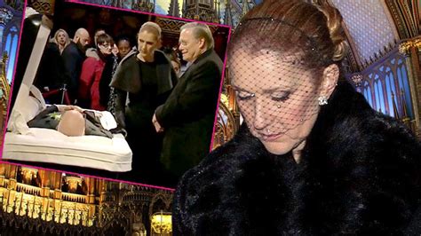 Céline Dion Mourns Husband René Angélil At Public Memorial Service