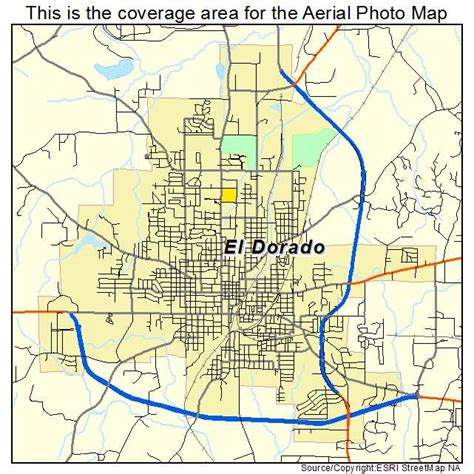 Aerial Photography Map of El Dorado, AR Arkansas