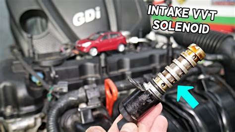 HYUNDAI TUCSON INTAKE VVT SOLENOID REPLACEMENT REMOVAL LOCATION, VARIABLE TIMING SOLENOID - YouTube