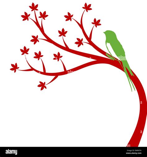 Tree and bird Stock Vector Image & Art - Alamy