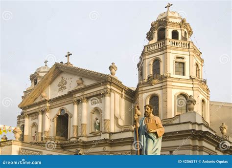 Quiapo Church stock image. Image of quiapo, blue, asia - 4256517