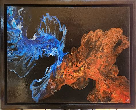 Fire and Ice Painting - Go Handcrafted