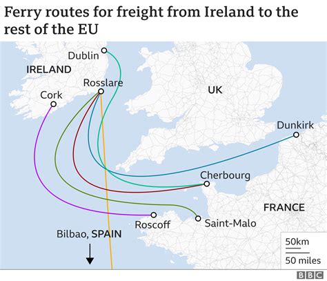 Brexit: Why Irish freight trade is avoiding Britain - BBC News