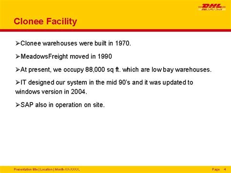 DHL Bracetown Business Park Clonee Co Meath History