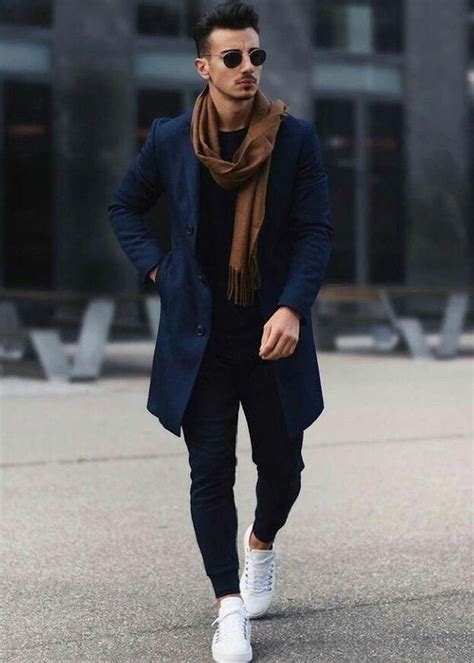 50 Elegant Winter Man Outfit With Scarf Ideas To Warm Your Body | Ropa de hombre casual elegante ...