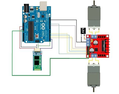 Figure: Circuit diagram for Bluetooth control car | Download Scientific ...