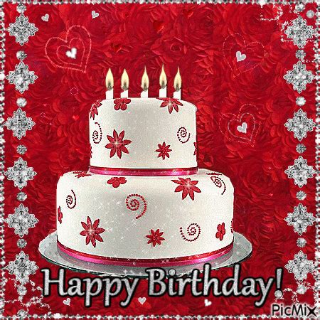 Happy Birthday Cake - Free animated GIF - PicMix