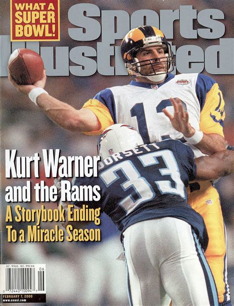 St. Louis Rams Qb Kurt Warner, Super Bowl Xxxiv Sports Illustrated ...