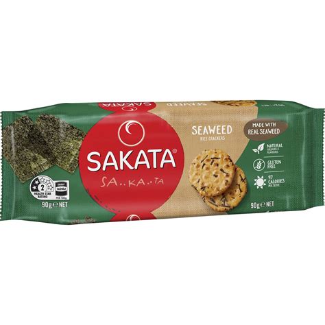 Calories in Sakata Seaweed Rice Crackers Calorie Counter Australia