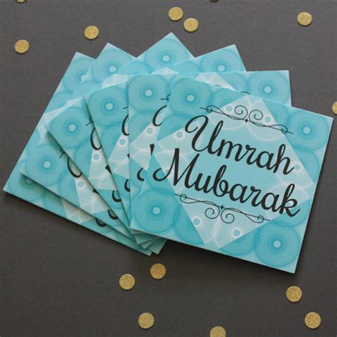 X6 Umrah Mubarak Cards Spirograph Pattern - Etsy