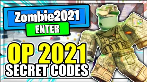 (2021) ALL *NEW* SECRET OP CODES! Zombie Defense Tycoon Roblox - YouTube