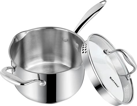 Stainless Steel Saucepan With Lid - agentstips