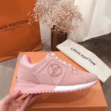 Louis Vuitton LV Women Run Away Sneaker in Suede Calf Leather-Pink - LULUX