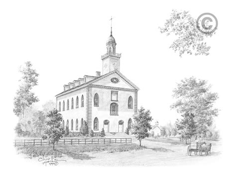 Kirtland Ohio Temple - Sketch in Temple Prints | LDSBookstore.com (#CH ...