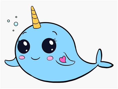 Collection Of Free Narwhal Drawing Easy Draw Download - Cute Easy ...