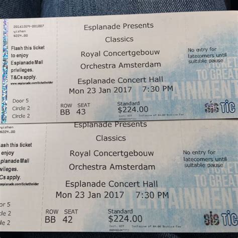 The Royal Concertgebouw Orchestra Concert, Tickets & Vouchers, Event ...