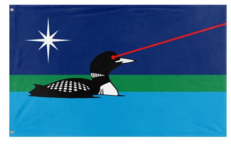 Minnesota Laser Loon flag (Minnesota) – Flagmaker & Print