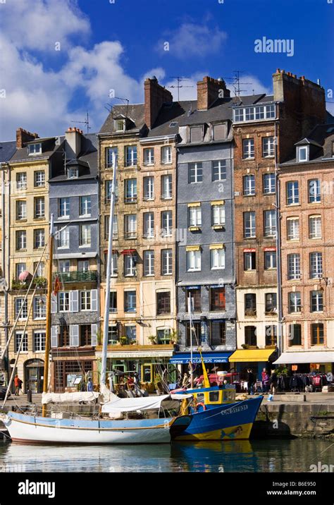 View of Honfleur Harbour, Calvados, Normandy, France Stock Photo - Alamy