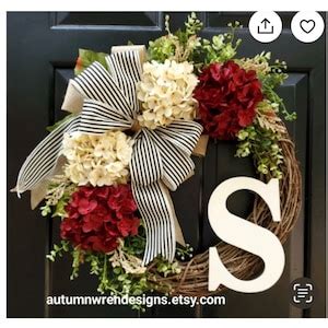 YEAR ROUND Door Decor Everyday Wreaths Red Wreath for - Etsy