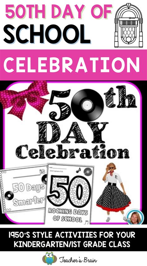 50th Day Of School Activities - Teacher's Brain Blog